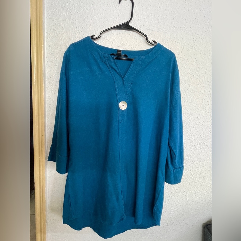 Blue top for women. Blue blouse for women